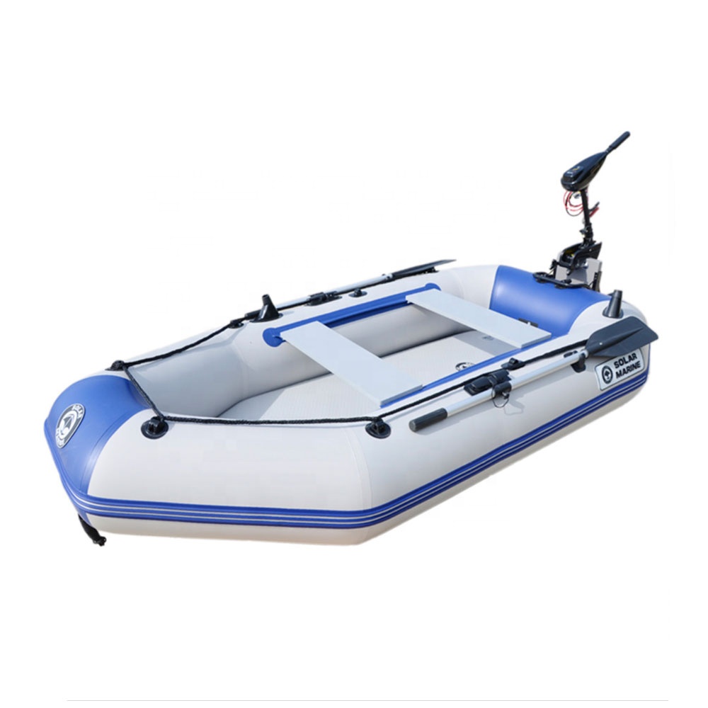 4 Person PVC Inflatable Air Ma - Fishing Boat Outboard Motor ulasan dan harga
