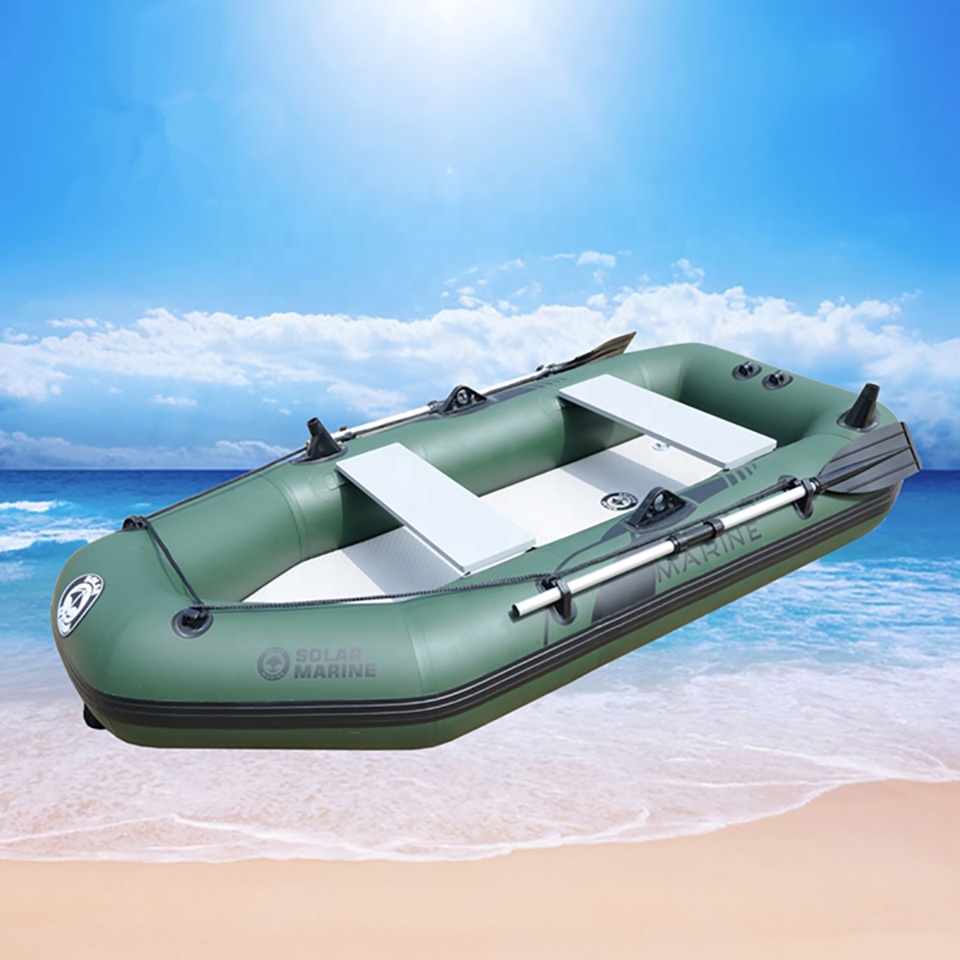 4 Person PVC Inflatable Air Ma - Fishing Boat Outboard Motor ulasan dan harga