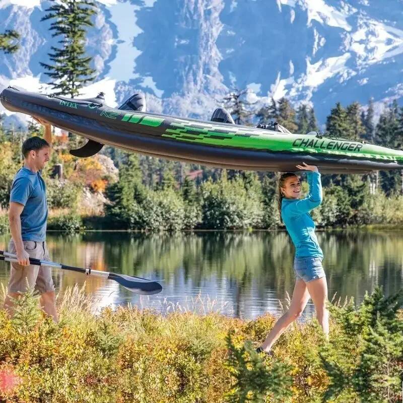 1/2 Person Kayaker Inflatable  - Fishing Boat Seat ulasan dan harga